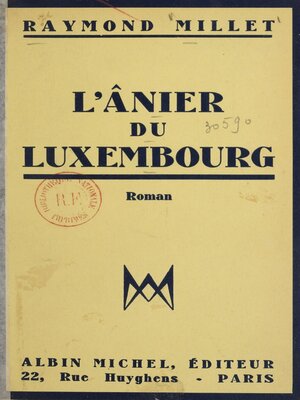 cover image of L'ânier du Luxembourg